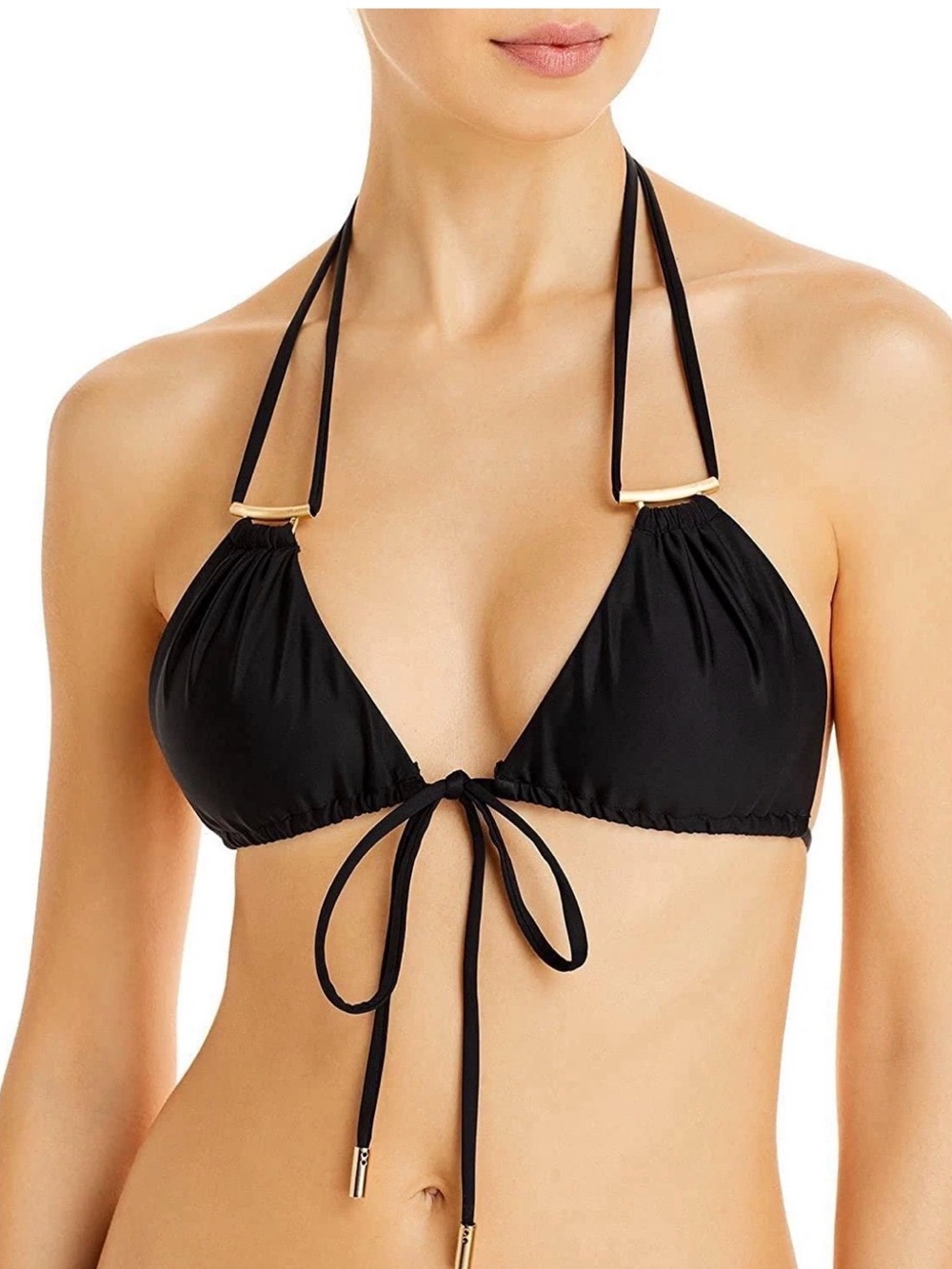 Cult Gaia Women's Liza Bikini Top, Black, Size Small